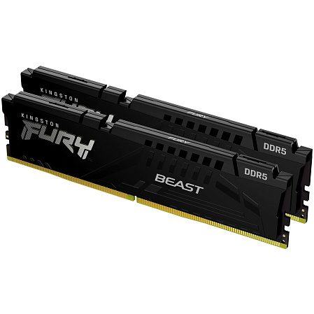 Модуль памяти DIMM 64Gb 2х32Gb DDR5 PC48000 6000MHz Kingston Fury Beast Black EXPO (KF560C36BBEK2-64)