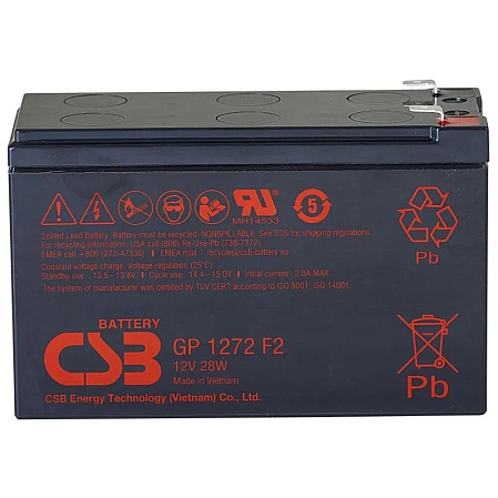 Батарея CSB GP1272 F2, 12V 7Ah