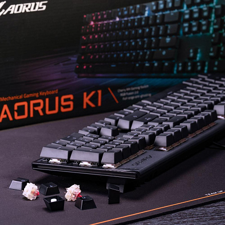 Клавиатура Gigabyte AORUS K1 Gaming Keyboard Black USB