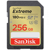 Карта памяти SecureDigital 256Gb SanDisk Extreme SDXC Class 10 UHS-I U3 V30 (SDSDXVV-256G-GNCIN)