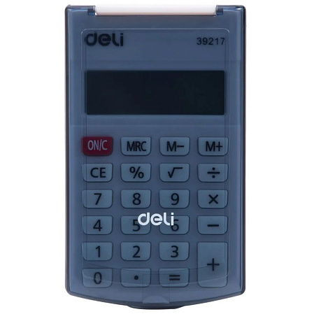Калькулятор Deli E39217/BLACK черный 8-разр.