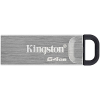 USB Flash накопитель 64GB Kingston DataTraveler Kyson (DTKN/64GB) USB 3.2 Черно-серебристый