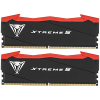 Модуль памяти DIMM 32Gb 2х16Gb DDR5 PC65600 8200MHz Patriot Memory Viper Xtreme 5 Black/Red (PVX532G82C38K)