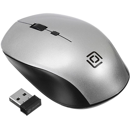 Мышь беспроводная Oklick 565MW glossy Black/Silver Wireless