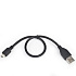 Кабель USB2.0 тип А(m)-miniB(5P) 0,3м.