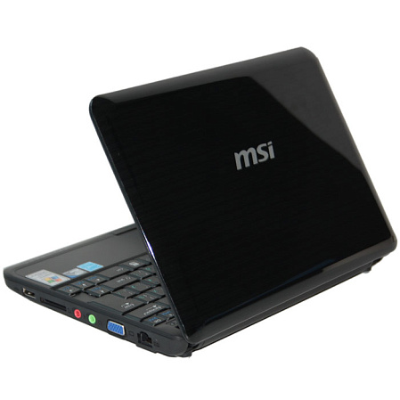 Нетбук MSI Wind U130-806RU Atom N450/1Gb/160Gb/Cam/WF/Win XP/10" Black 2200mAh cell
