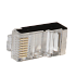 RJ45 коннектор (обжимной) FTP кабеля 5e экранированный