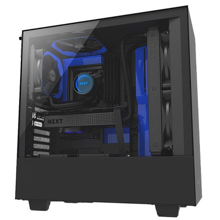Корпус ATX Miditower NZXT H500 CA-H500B-BL Black/Blue