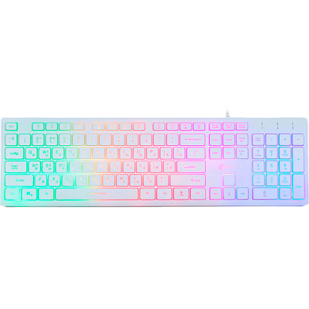 Клавиатура Oklick 550ML White slim Multimedia LED