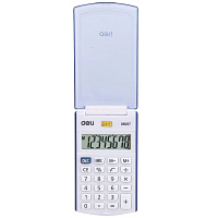 Калькулятор Deli E39217/BLUE синий 8-разр.
