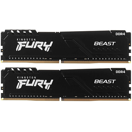 Модуль памяти DIMM 64Gb 2х32Gb DDR4 PC25600 3200MHz Kingston Fury Renegade Black (KF432C16RB2K2/64)