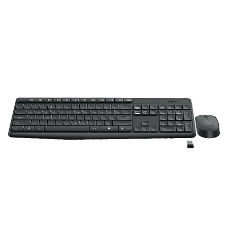 Клавиатура+мышь Logitech Wireless Combo MK235 Black