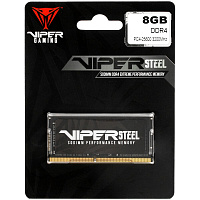 Модуль памяти SO-DIMM DDR4 8Gb PC25600 3200Mhz Patriot Memory Viper Steel (PVS48G320C8S)