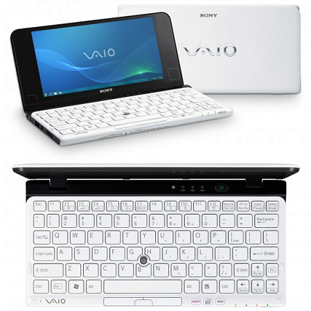 Нетбук Sony VPC-P11S1R/W Atom Z540/2G/64Gb SSD/WiFi/BT/cam/8"/Win7 HP/White Wimax