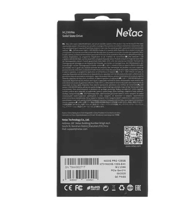 Внутренний SSD-накопитель 128Gb Netac N930E Pro NT01N930E-128G-E4X M.2 2280 PCIe NVMe 3.0 x4