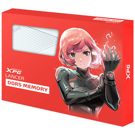Модуль памяти DIMM 64Gb 2х32Gb DDR5 PC51200 6400MHz ADATA XPG Lancer White (AX5U6400C3232G-DCLAWH)