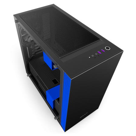 Корпус MicroATX Miditower NZXT H400i Smart CA-H400W-BL Black/Blue