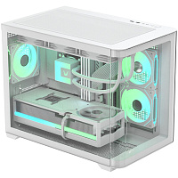 Корпус MicroATX Minitower Formula Crystal U2M Floe White