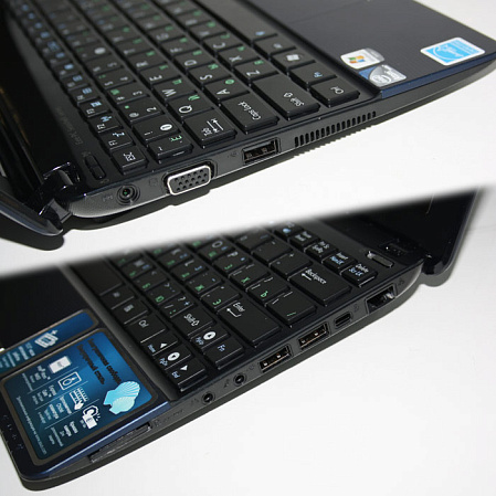Нетбук Asus EEE PC 1015P Atom N450/2Gb/160Gb/4400mAh/10,1"/Blue/Win 7 Starter