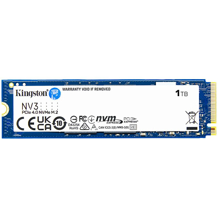 Внутренний SSD-накопитель 1000Gb Kingston NV3 SNV3S/1000G M.2 2280 PCIe NVMe 4.0 x4