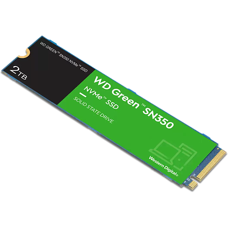 Внутренний SSD-накопитель 2000Gb Western Digital Green SN350 (WDS200T3G0C) M.2 2280 PCIe NVMe 3.0 x4