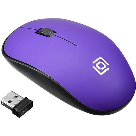 Мышь беспроводная Oklick 515MW Black/Purple Wireless
