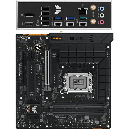 Материнская плата ASUS TUF Gaming B760M-BTF WiFi D4 B760 Socket-1700 4xDDR4, 4xSATA3, RAID, 3xM.2, 2xPCI-E16x, 3xUSB3.2, 3xUSB3.2 Type C, DP, HDMI, 2.5Glan, mATX