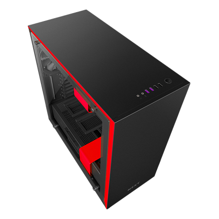 Корпус ATX Miditower NZXT H700 CA-H700B-BR Black/Red