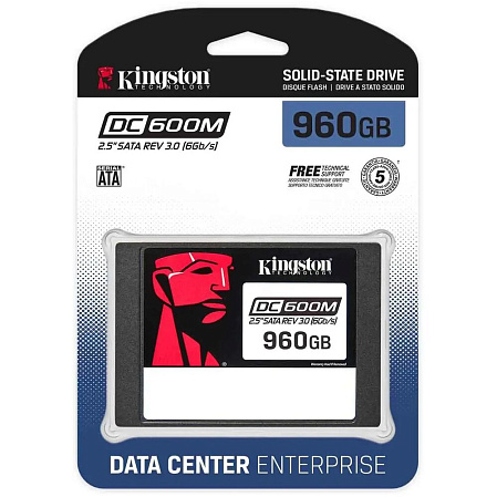 Внутренний SSD-накопитель 960Gb Kingston SEDC600M/960G SATA3 2.5" DC600M