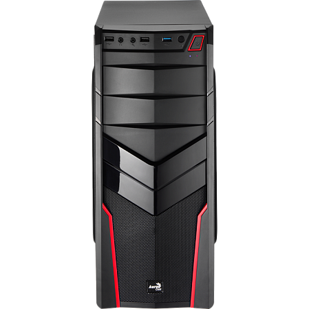 Корпус ATX Miditower AeroCool V2X Black/Red 
