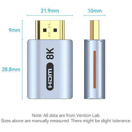Переходник HDMI(M) - HDMI(M) Vention (AIVH0)