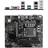 Материнская плата MSI Pro H610M-E H610 Socket-1700 2xDDR5, 4xSATA3, 1xM.2, 1xPCI-E16x, 2xUSB3.2, D-Sub, HDMI, Glan, mATX
