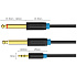 Кабель Jack3.5 (M)- Jack6.5 (M) 1m Vention (BACBF) черный