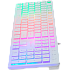 Клавиатура Oklick 550ML White slim Multimedia LED