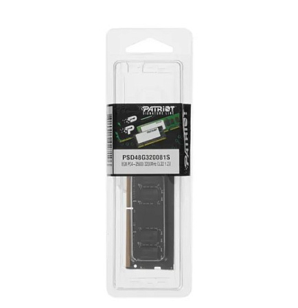 Модуль памяти SO-DIMM DDR4 8Gb PC25600 3200Mhz Patriot Memory Signature Line (PSD48G320081S)