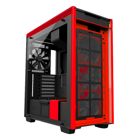 Корпус ATX Miditower NZXT H700 CA-H700B-BR Black/Red