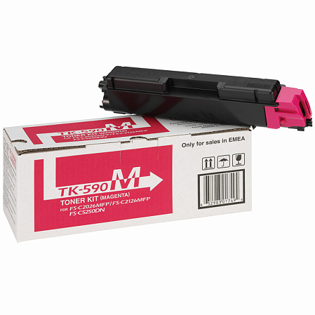 Картридж Kyocera TK-590M Magenta для FS-C2026MFP/C2126mfp/C2526MFP/C2626MFP/C5250DN (5000стр)