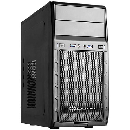 Корпус MicroATX Minitower Silverstone PS12B Black