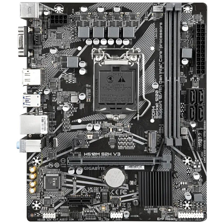 Материнская плата Gigabyte H510M S2H V3 2.0 Q470 Socket-1200 2xDDR4, 4xSATA3, 1xM.2, 1xPCI-E16x, 2xUSB3.2, D-Sub, DP, HDMI, Glan, mATX