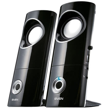 2.0 Колонки SVEN 245 2*2W Black USB