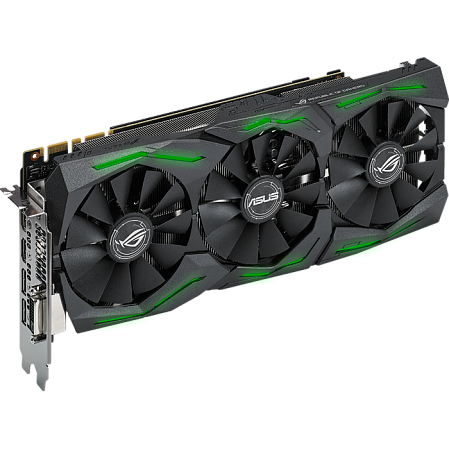 Видеокарта ASUS GeForce GTX 1080 8192Mb, Strix-GTX1080-A8G-Gaming DVI-D, 2xHDMI, 2xDP Ret