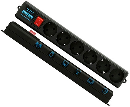 Сетевой фильтр Power Cube Pro 3.0м черный