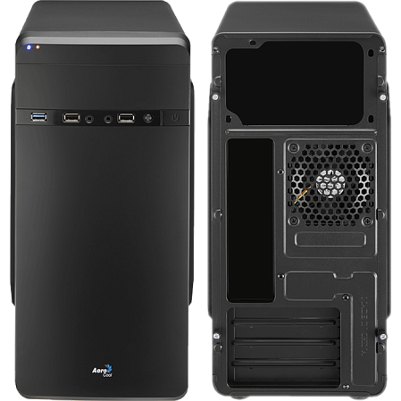 Корпус MicroATX Minitower AeroCool Qs-180 450W Black