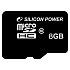 Micro SecureDigital 8Gb SDHC Silicon Power class10 (SP008GBSTH010V10)