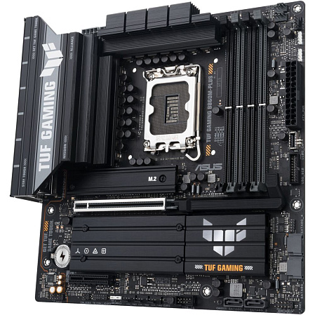 Материнская плата ASUS TUF Gaming B860M-Plus B860 Soc-1851 4xDDR5, 4xSATA3, RAID, 3хM.2, 1xPCI-E16x, 6xUSB3.2, 1xUSB3.2 Type C, DP, HDMI, 2.5Glan, mATX