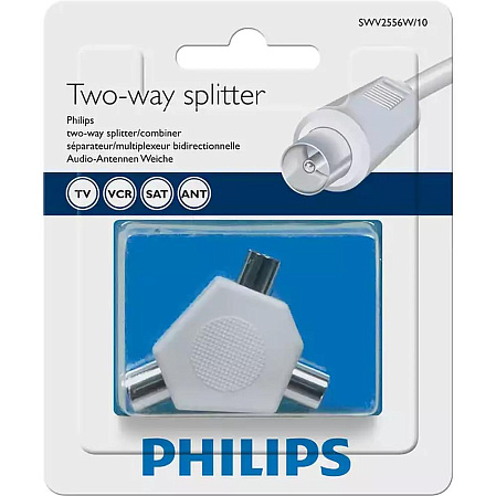 Разветвитель антенный Philips 9,52 мм (SWV2556W/10)