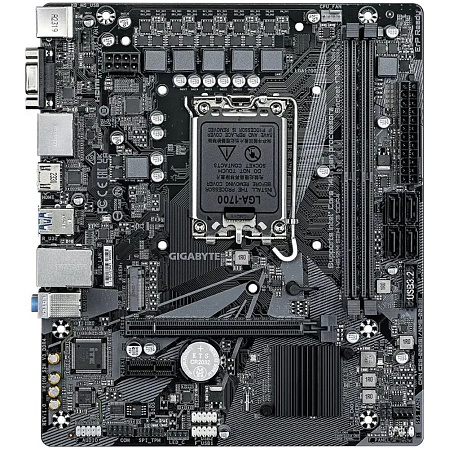 Материнская плата Gigabyte H610M S2H V3 DDR4 H610 Socket-1700 2xDDR4, 4xSATA3, 1xM.2, 1xPCI-E16x, 2xUSB3.2, D-Sub, DP, HDMI, Glan, mATX