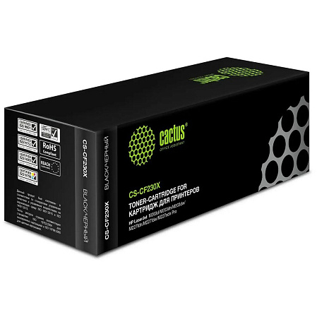 Картридж Cactus CS-CF230X CF230X черный (3500стр.) для HP LJ 203/227