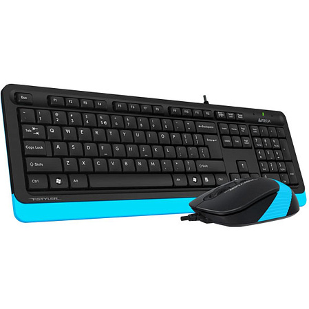 Клавиатура+мышь A4Tech Fstyler F1010 Black/Blue