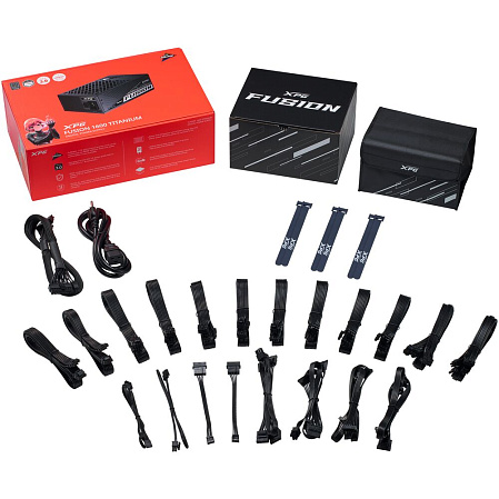 Блок питания 1600W XPG Fusion 1600 Titanium (FUSION1600T-BKCEU)